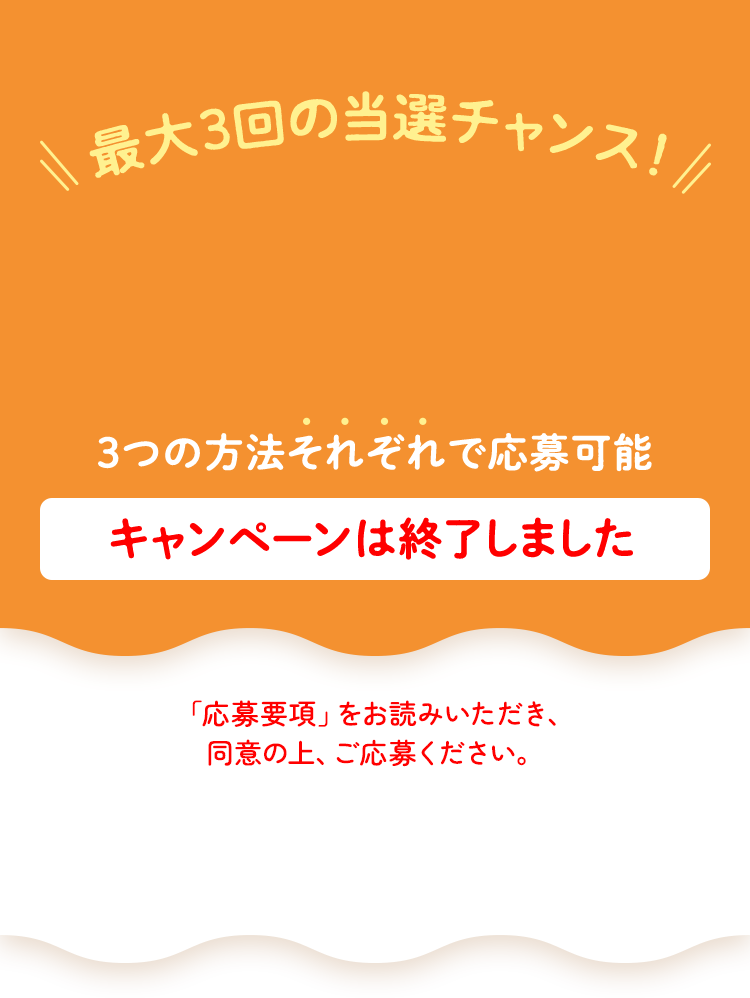 3つの方法それぞれで応募可能